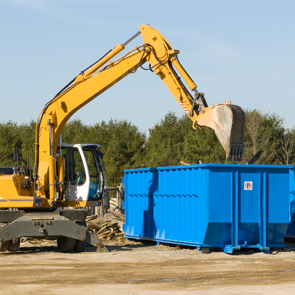 how many times can i have a residential dumpster rental emptied in Riverside MI